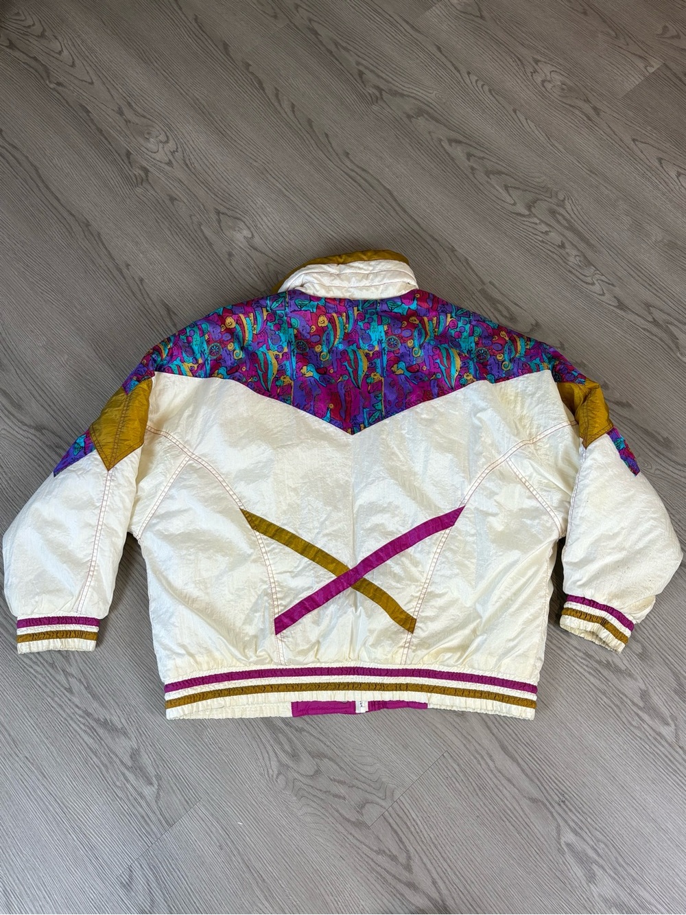 80s Misty Valley Colorblock Puff Jacket - Picture 6 of 7